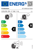 Vredestein 225/50 R17 98Y Ultrac Satin