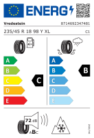 Vredestein 235/45 R18 98Y XL Quatrac Pro M+S 3PMSF