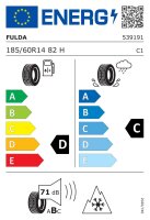 Fulda 185/60 R14 82H MultiControl M+S 3PMSF