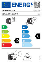 Falken 175/65 R14 82T Euroall Season AS210 M+S 3PMSF