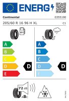 Continental 205/60 R16 96H ContiWinterContact TS 830 P XL M+S 3PMSF