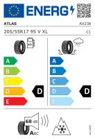 Atlas 205/55 R17 95V XL Polarbear UHP M+S 3PMSF