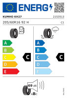 Kumho 205/60 R16 92H Ecowing ES01 KH27