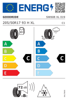 Goodride 205/50 R17 93H XL SW608 Snowmaster M+S 3PMSF