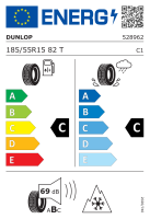 Dunlop 185/55 R15 82T Winter Response 2 M+S 3PMSF