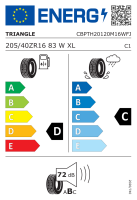 Triangle 205/40 R16 83W XL Sportex TH201 M+S