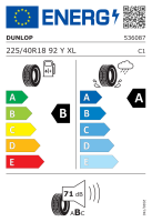 Dunlop 225/40 R18 92Y Sport Maxx RT XL MFS VW1