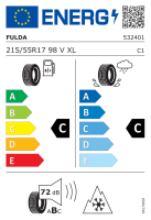 Fulda 215/55 R17 98V XL Kristall Control HP 2 MFS M+S 3PMSF