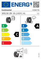 Continental 305/30 R19 102Y SportContact 6 XL FR