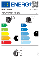 Windforce 225/55 R19 103W Catchfors UHP