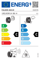 Falken 185/65 R14 86H Euroall Season AS210 M+S 3PMSF