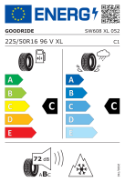 Goodride 225/50 R16 96V XL SW608 Snowmaster M+S 3PMSF