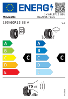 Mazzini 195/60 R15 88V Eco605 Plus BSW