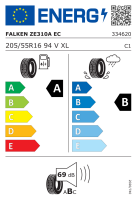 Falken 205/55 R16 94V XL Ziex ZE310 EcoRun