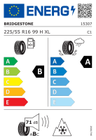 Bridgestone 225/55 R16 99H XL Blizzak LM005