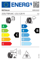 Rotalla 225/75 R16 121R Setula Van 4 Season RA05 C 10PR