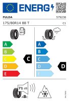 Fulda 175/80 R14 88T MultiControl M+S 3PMSF