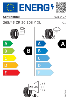 Continental 265/45 R20 108Y SportContact 6 XL MGT