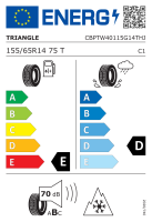 Triangle 155/65 R14 75T Winter X TW401 M+S 3PMSF