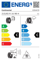 Continental 215/65 R16 98H WinterContact TS 850 P