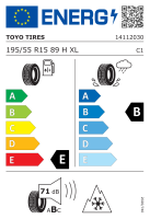 Toyo 195/55 R15 89H XL Observe S944 M+S 3PMSF