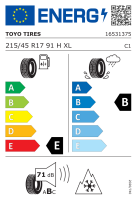 Toyo 215/45 R17 91H XL Observe S944 M+S 3PMSF