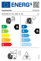 Continental 215/65 R16 102H XL AllSeasonContact VW M+S 3PMSF