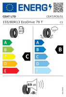 Ceat 155/80 R13 79T EcoDrive