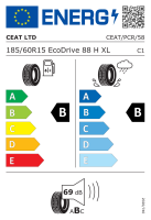 Ceat 185/60 R15 88H XL EcoDrive