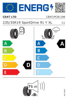 Ceat 235/35 R19 91Y XL SportDrive