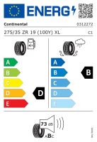 Continental 275/35 R19 100Y SportContact 6 XL FR *