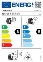 Continental 225/55 R19 99V AllSeasonContact M+S 3PMSF