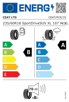 Ceat 235/60 R18 107W XL SportDrive SUV